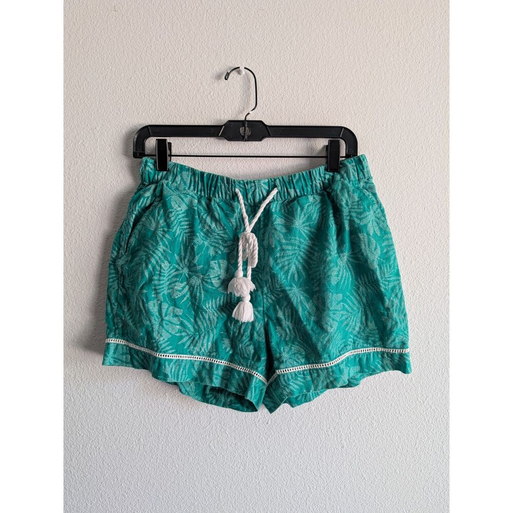 Tropical Print Tassel Shorts Size Medium